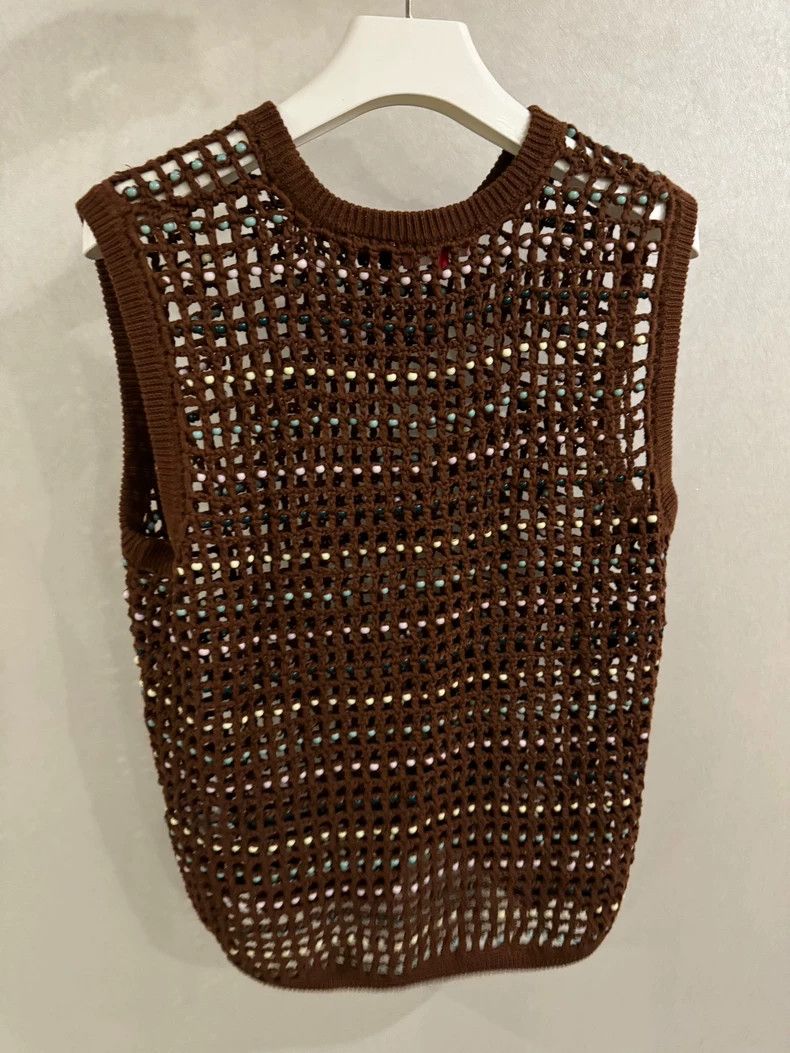 Supreme Supreme size m Beaded sweater vest 2501-Nextarrow