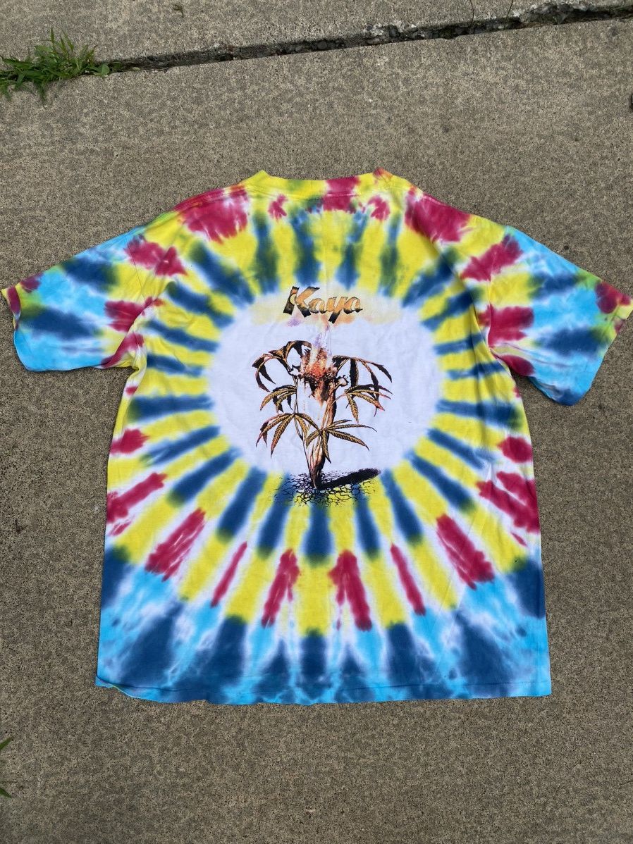 Other Vintage 1999 Bob Marley Tie Die T-shirt Kaya Size US XL / EU 56 / 4 - 2 Thumbnail