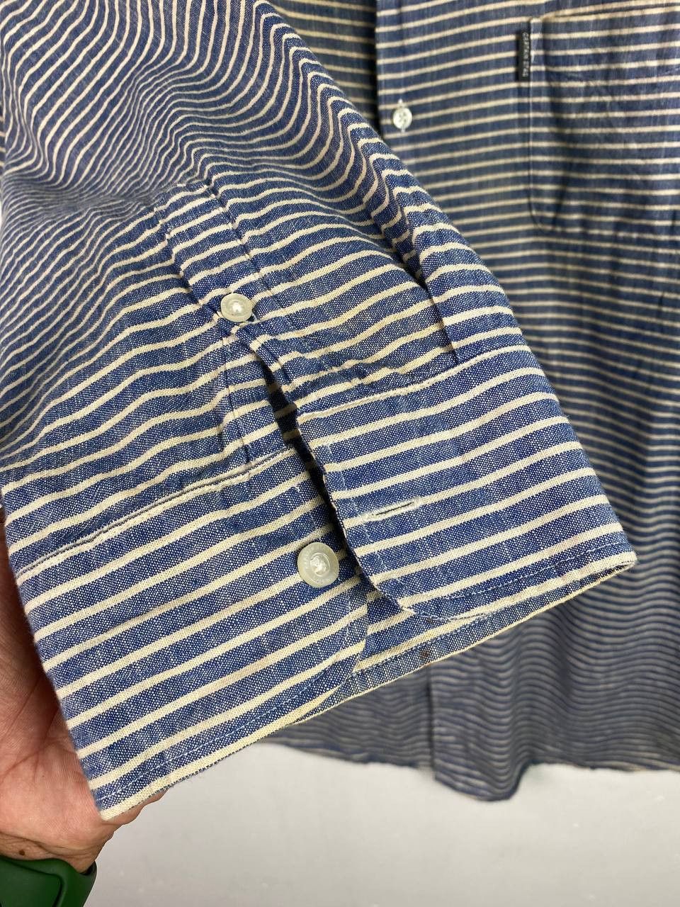 Japanese Brand vintage captain stag shirt hickory stripe design Size US XXL / EU 58 / 5 - 6 Thumbnail
