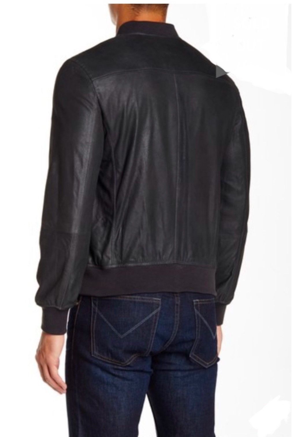 John Varvatos Goat Suede Bomber Jacket. Size medium Size US M / EU 48-50 / 2 - 3 Thumbnail