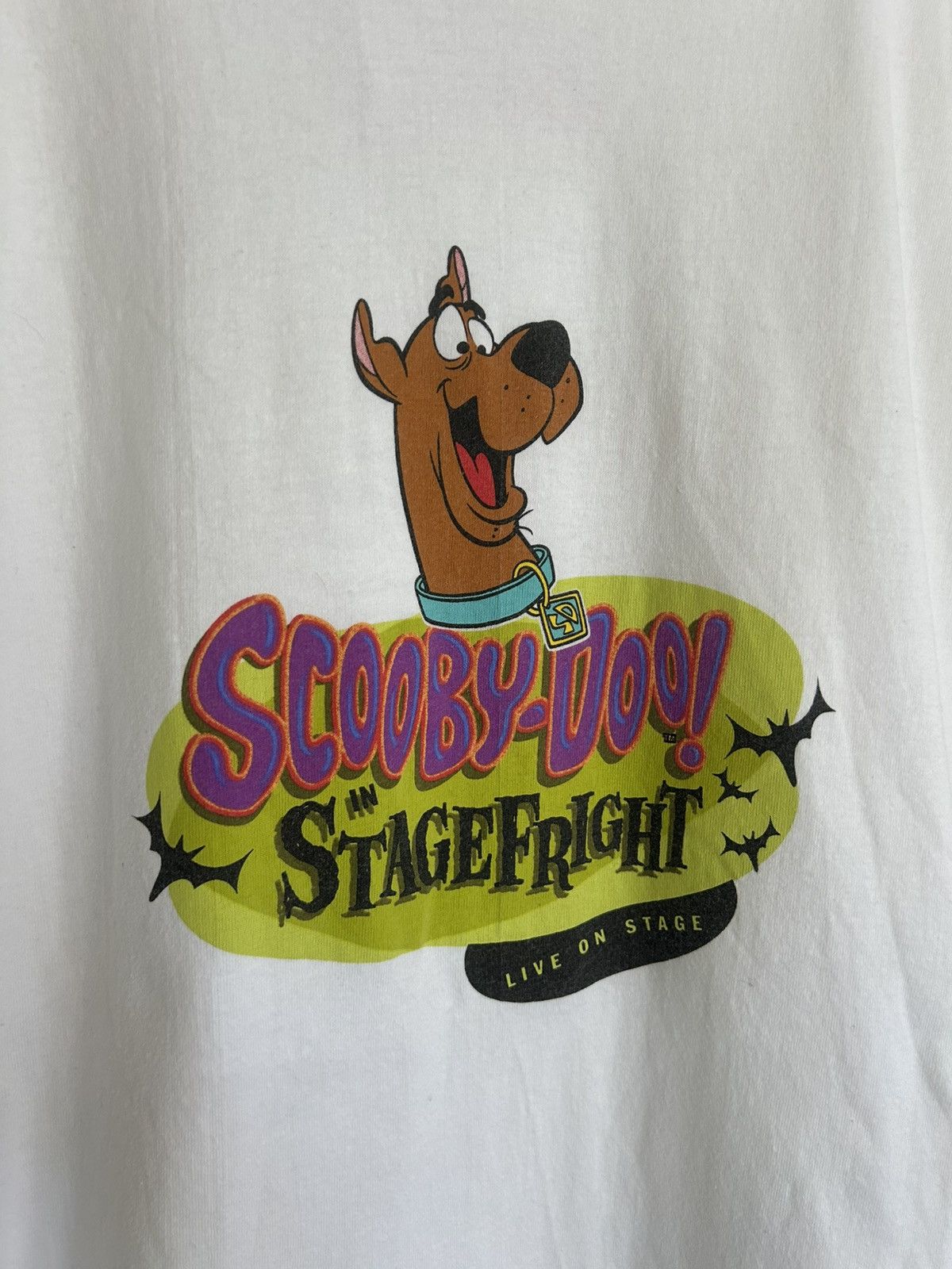 Vintage Vintage Scooby Doo Stagefright Live Tour T-shirt Size US XL / EU 56 / 4 - 3 Thumbnail