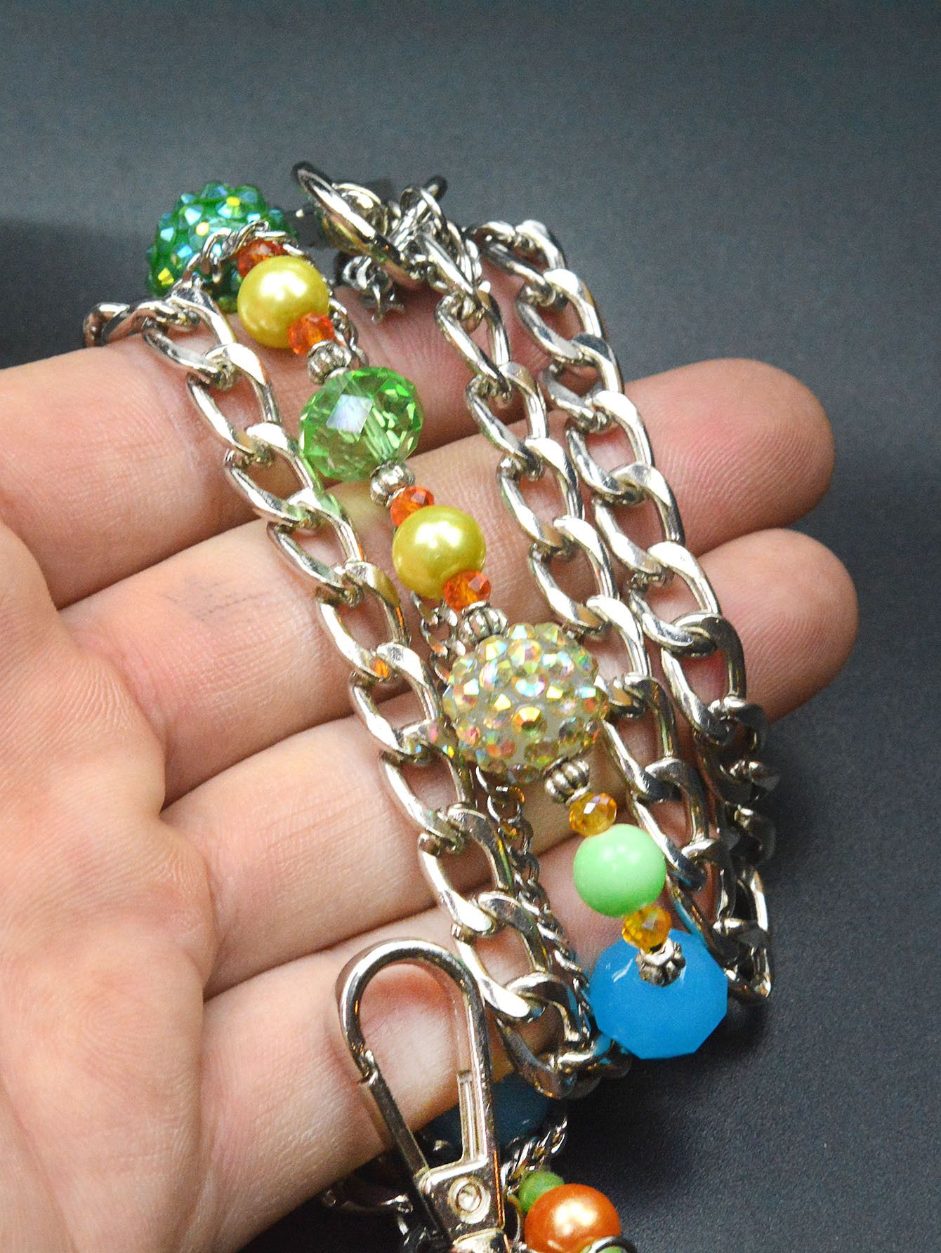 Japanese Brand × Jewelry Triple-Layer Crystal Bead Pants Chain Size ONE SIZE - 4 Thumbnail