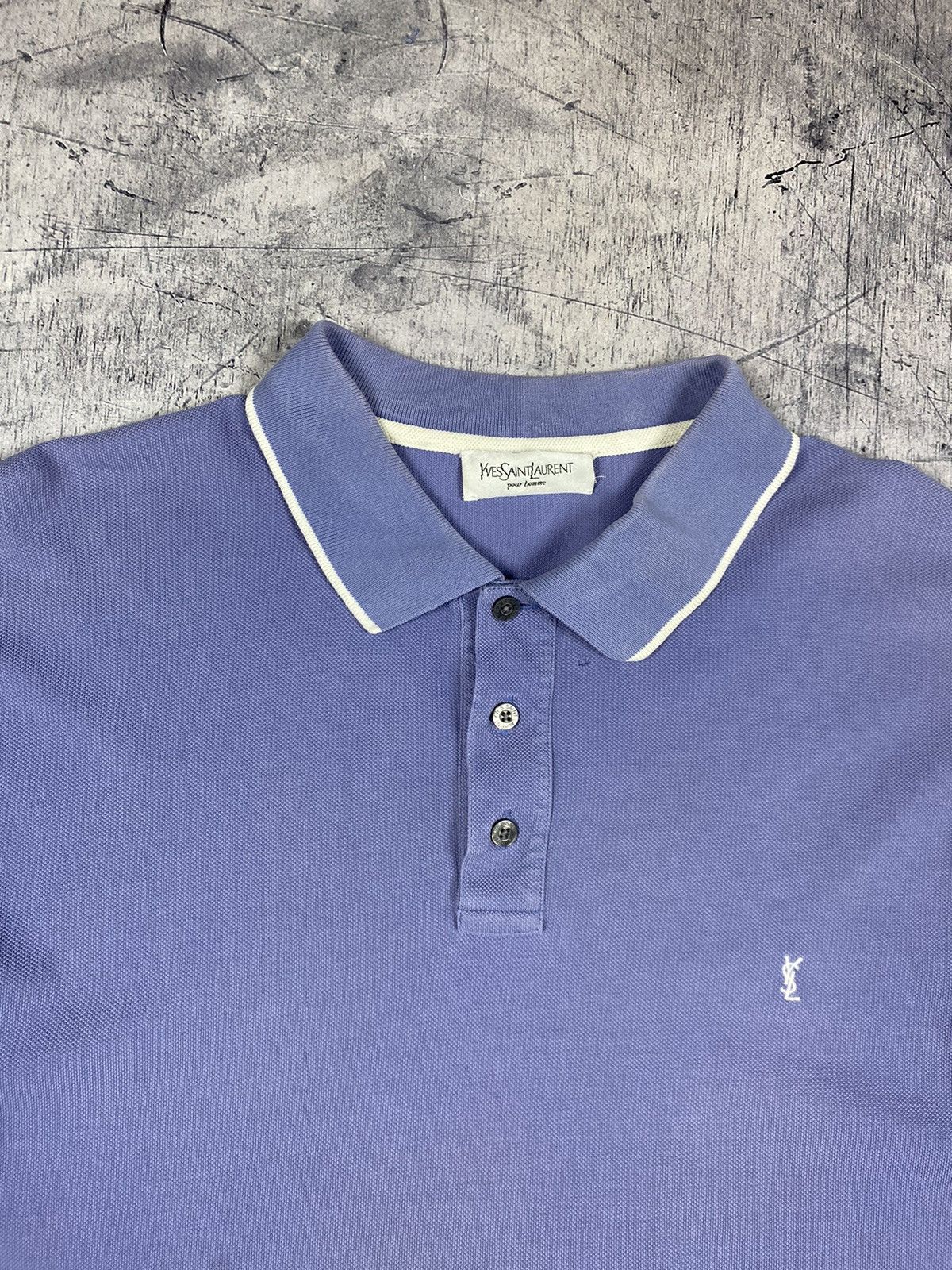 Vintage Vintage Yves Saint Laurent Polo Shirt Size US L / EU 52-54 / 3 - 5 Thumbnail