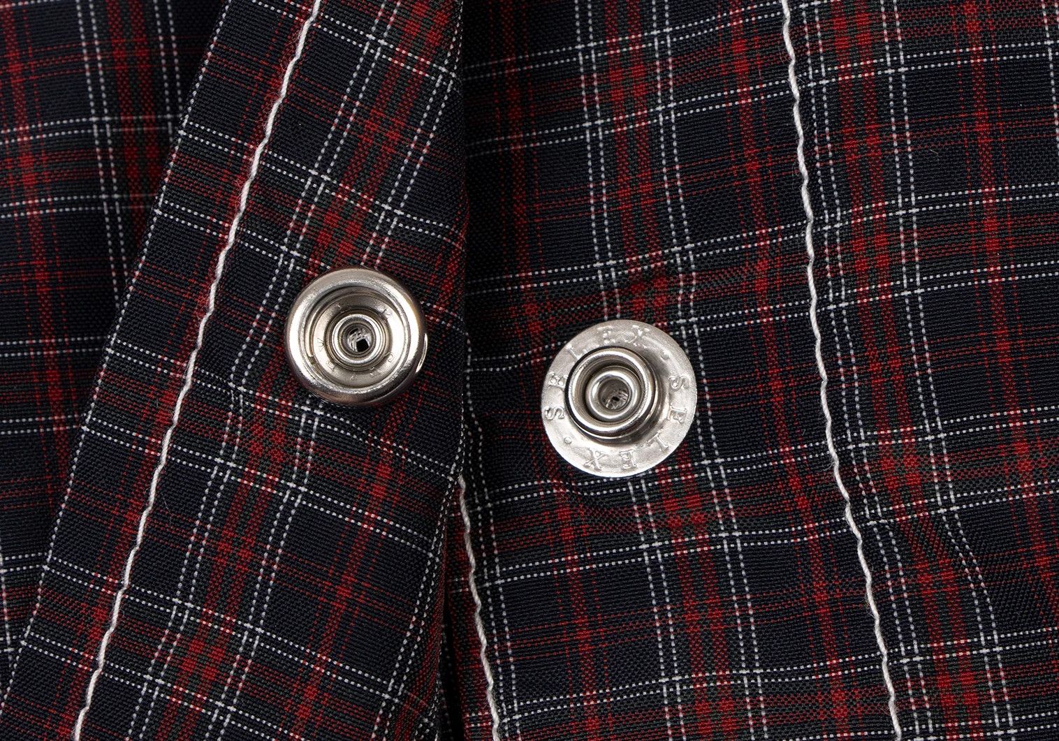 Junya Watanabe Mesh Lined Check Jacket in Navy and Red, Size S Size US S / EU 44-46 / 1 - 17 Thumbnail