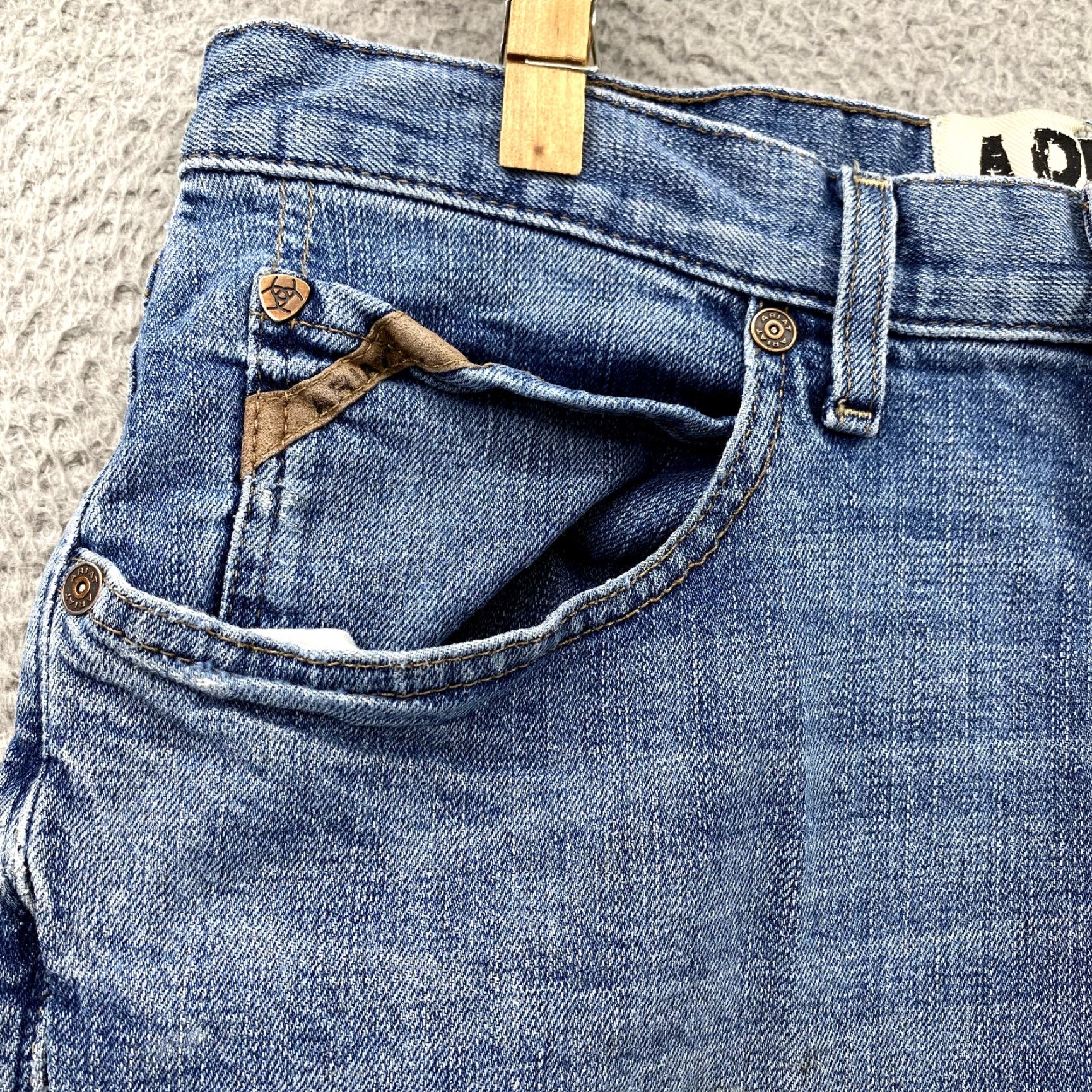 Ariat Ariat Jeans Mens 32x32 Blue M4 Low-Rise Bootcut Westerncore Work Cowboy Rodeo Jeans Mens 32x32 Blue Ariat M4 90s Western Cowboy/Workwear Size US 32 / EU 48 - 6 Thumbnail