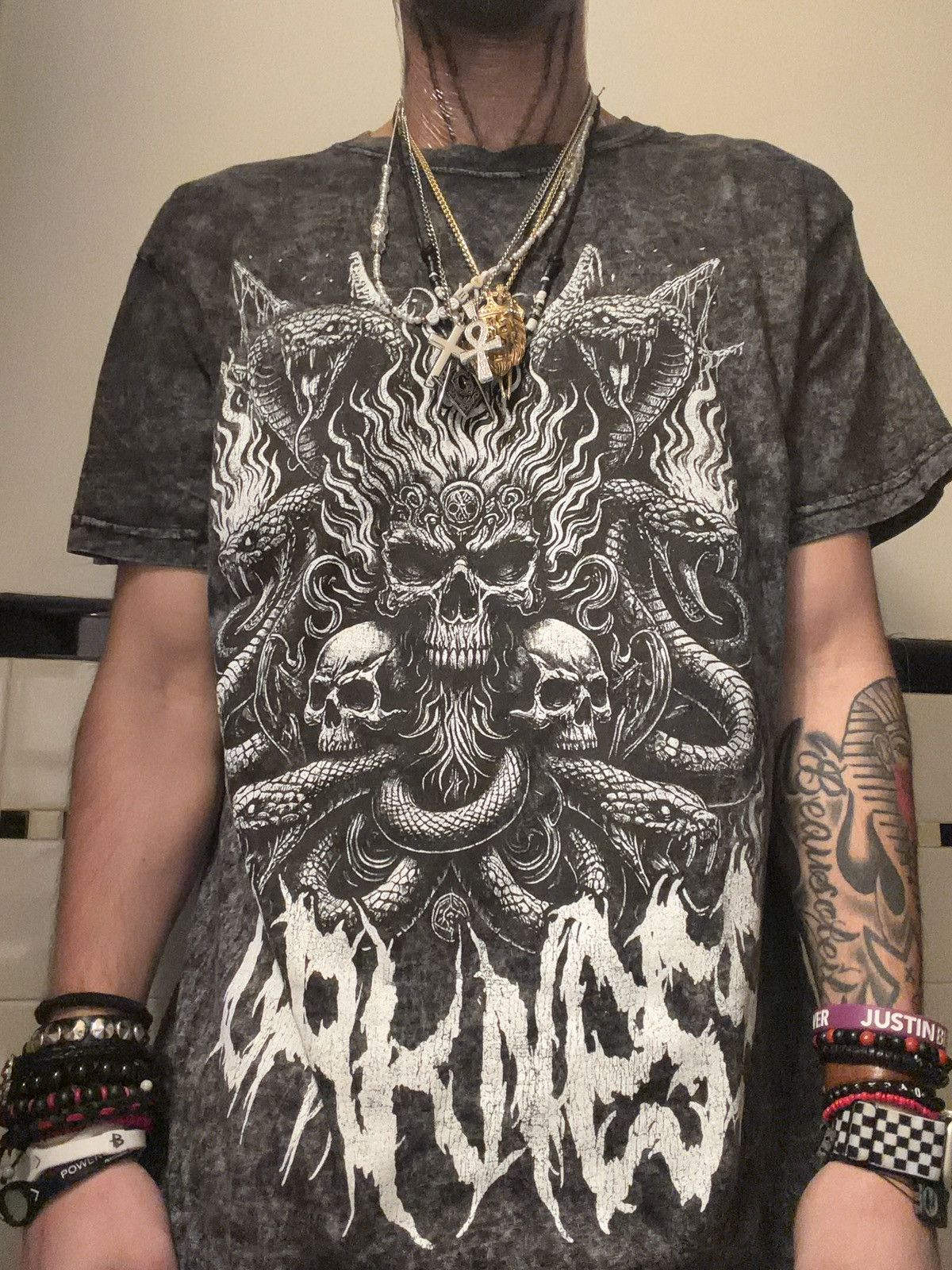 Other Brisco Brands skull, snake, and flames Size US L / EU 52-54 / 3 - 1 Thumbnail