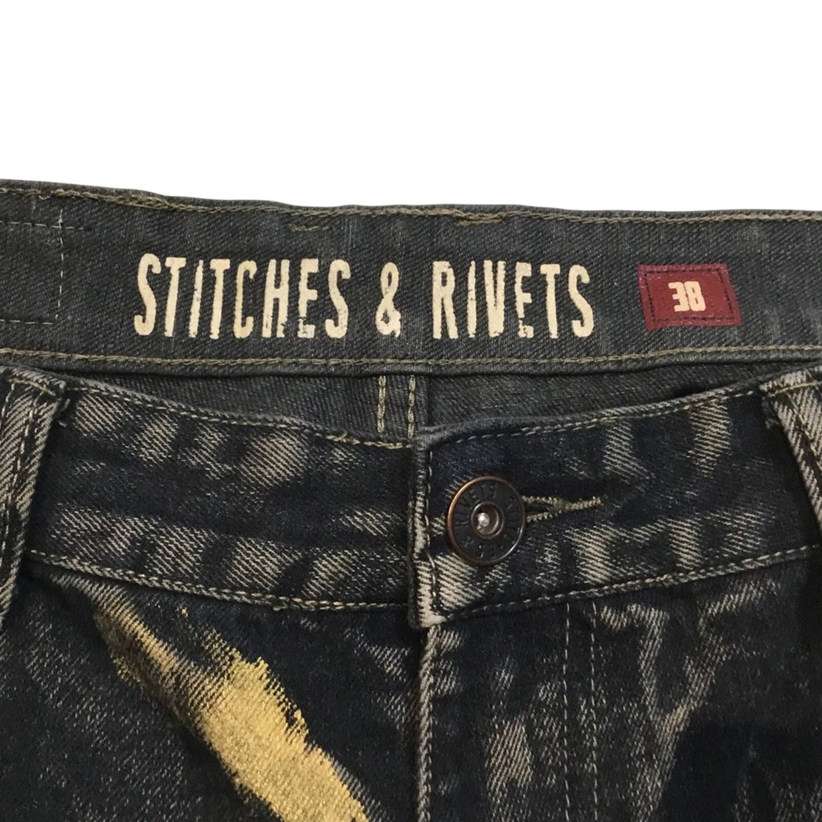 Other Stitches & Rivets Men's Vintage Denim Shorts Size US 38 / EU 54 - 3 Thumbnail