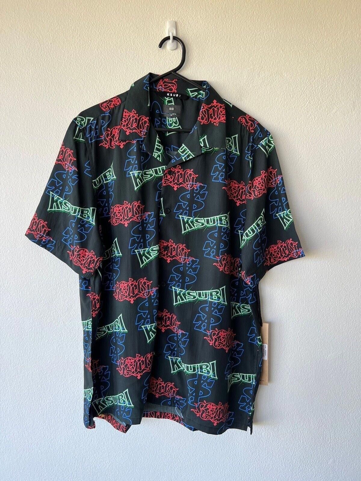 Ksubi new ksubi medium m shirt top resort black glow neon logo Size US M / EU 48-50 / 2 - 1 Thumbnail
