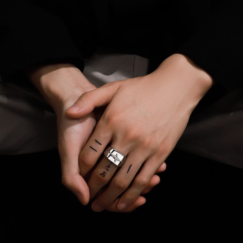 Jewelry Star New Trend Jewelry Rings Chrome Ring (Size 7-13) Size ONE SIZE - 2 Thumbnail