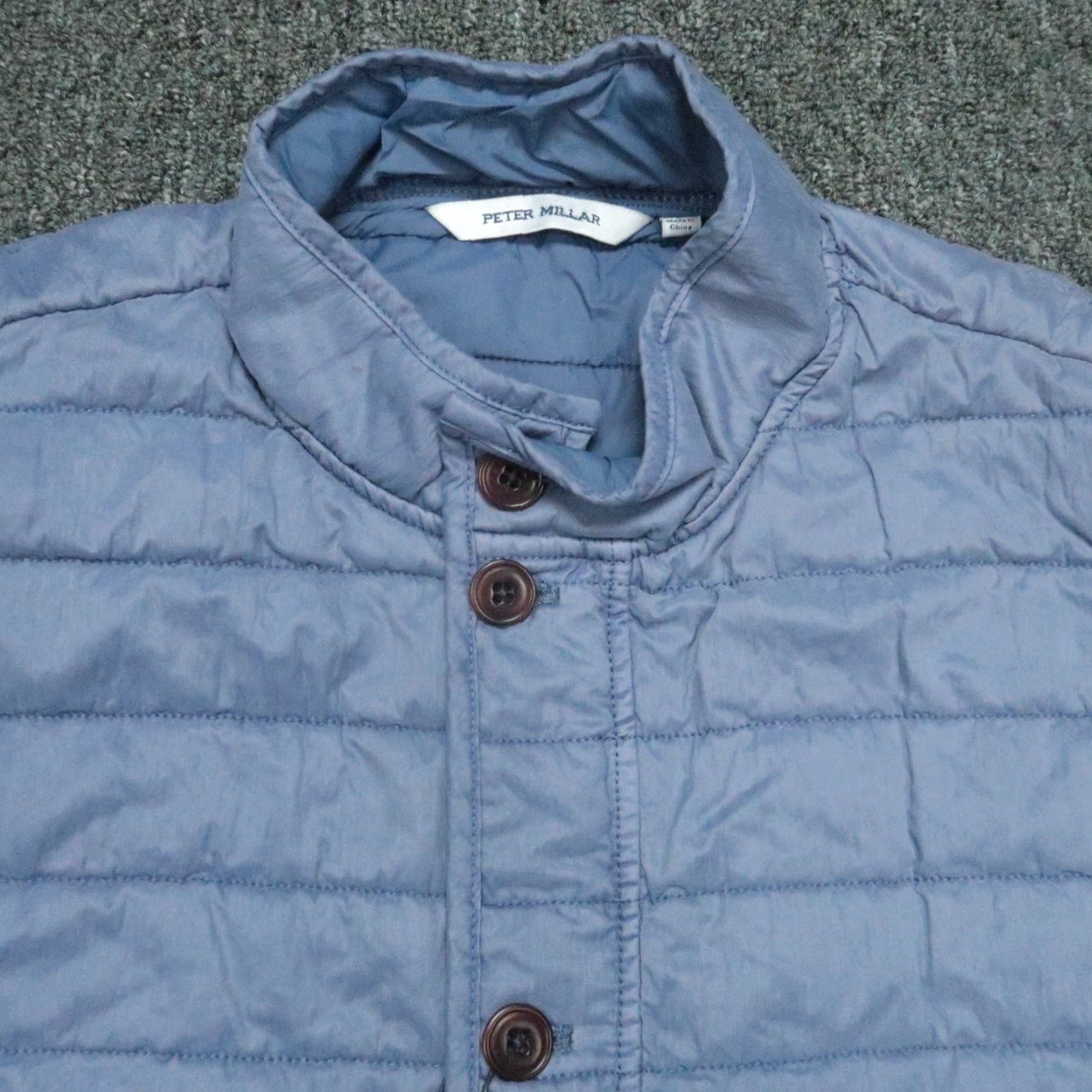 Peter Millar Peter Millar Vest Men Medium Blue Greenwich Warmth Full Zip Pockets Quilted NWT Size US M / EU 48-50 / 2 - 2 Thumbnail