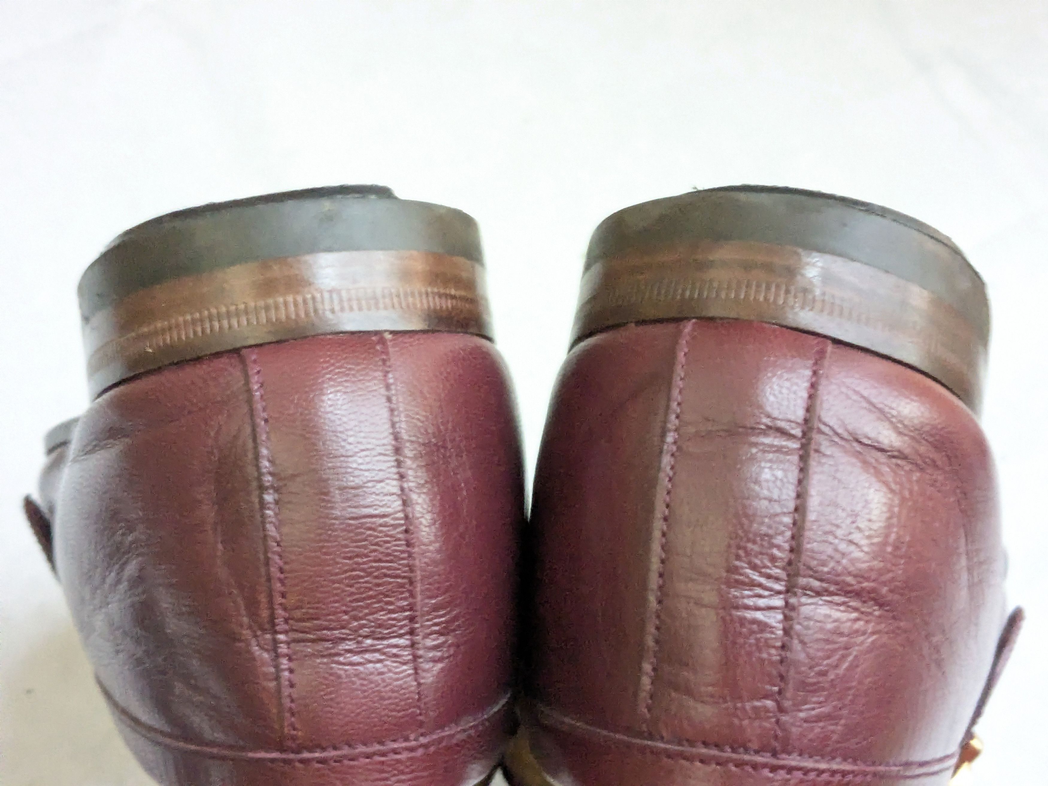 Gucci Gucci Loafers Burgundy 10 Leather Web GG Size US 10 / EU 43 - 13 Thumbnail