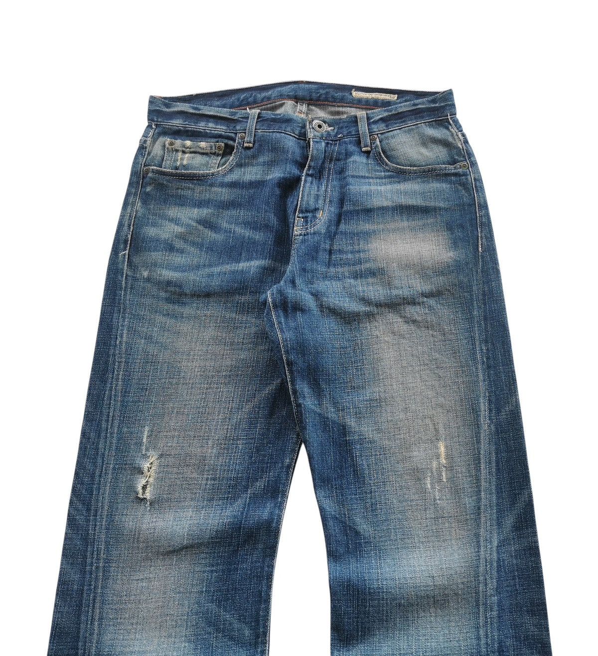 Chip & Pepper Chip Pepper Distressed Flared Twisted Stitch Jeans - 32x31.5 Size US 32 / EU 48 - 4 Thumbnail