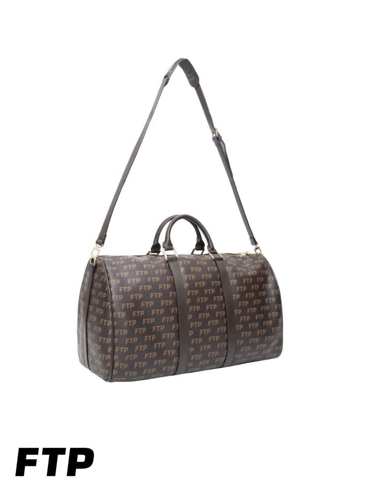 Fuck The Population FTP Repete Leather Duffel Bag Size ONE SIZE - 2 Thumbnail