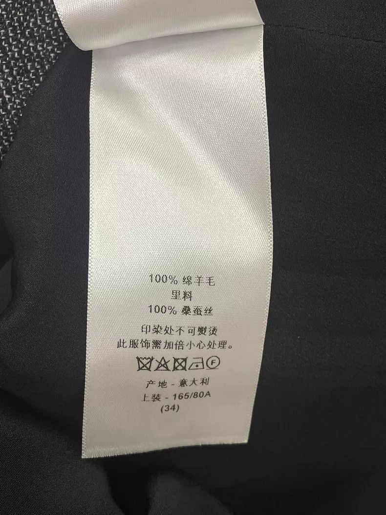 Dior Dior Gray letter suit jacket Size XXS / US 00 / IT 34 - 7 Thumbnail