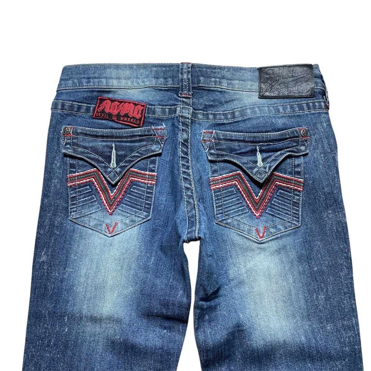 Affliction Y2k Affliction Distressed Flare Patch Punk Lgb V-keii Style Size US 29 - 9 Thumbnail