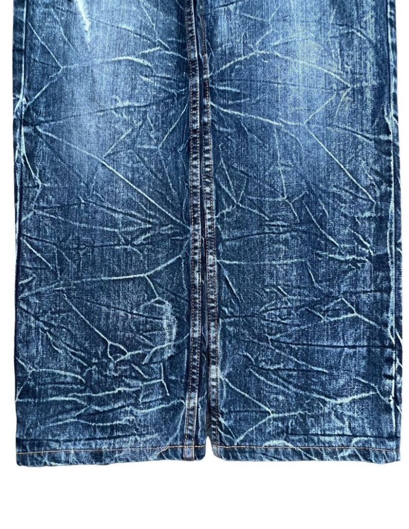 Japanese Brand Nylaus Double Waist Distressed Denim Jeans 34x30 Size US 34 / EU 50 - 5 Thumbnail