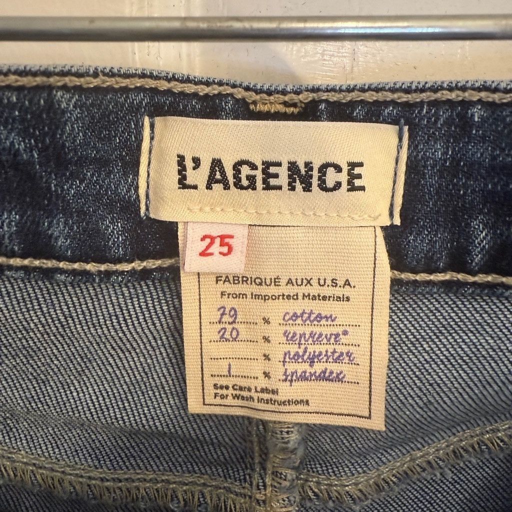 L'AGENCE Women's L’Agence Marty Jeans, Size 25, Blue Size 25" / US 0 / IT 36 - 9 Thumbnail