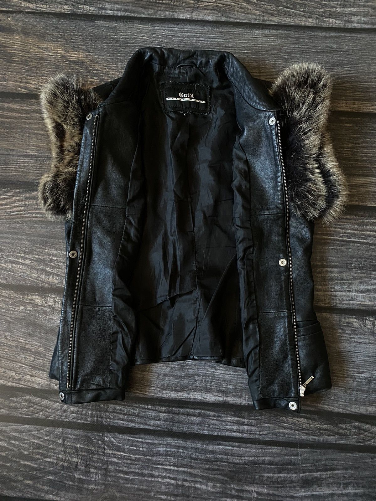 Leather VIntage Leather Fur Vest Size M / US 6-8 / IT 42-44 - 5 Thumbnail