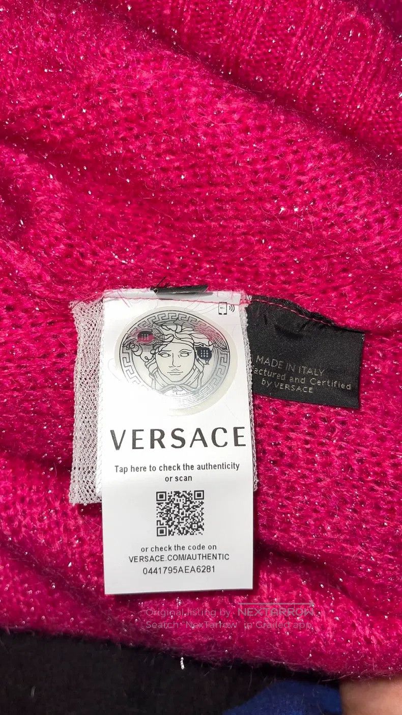 Versace Versace Main line women's pink knitted sweater Size M / US 6-8 / IT 42-44 - 6 Thumbnail