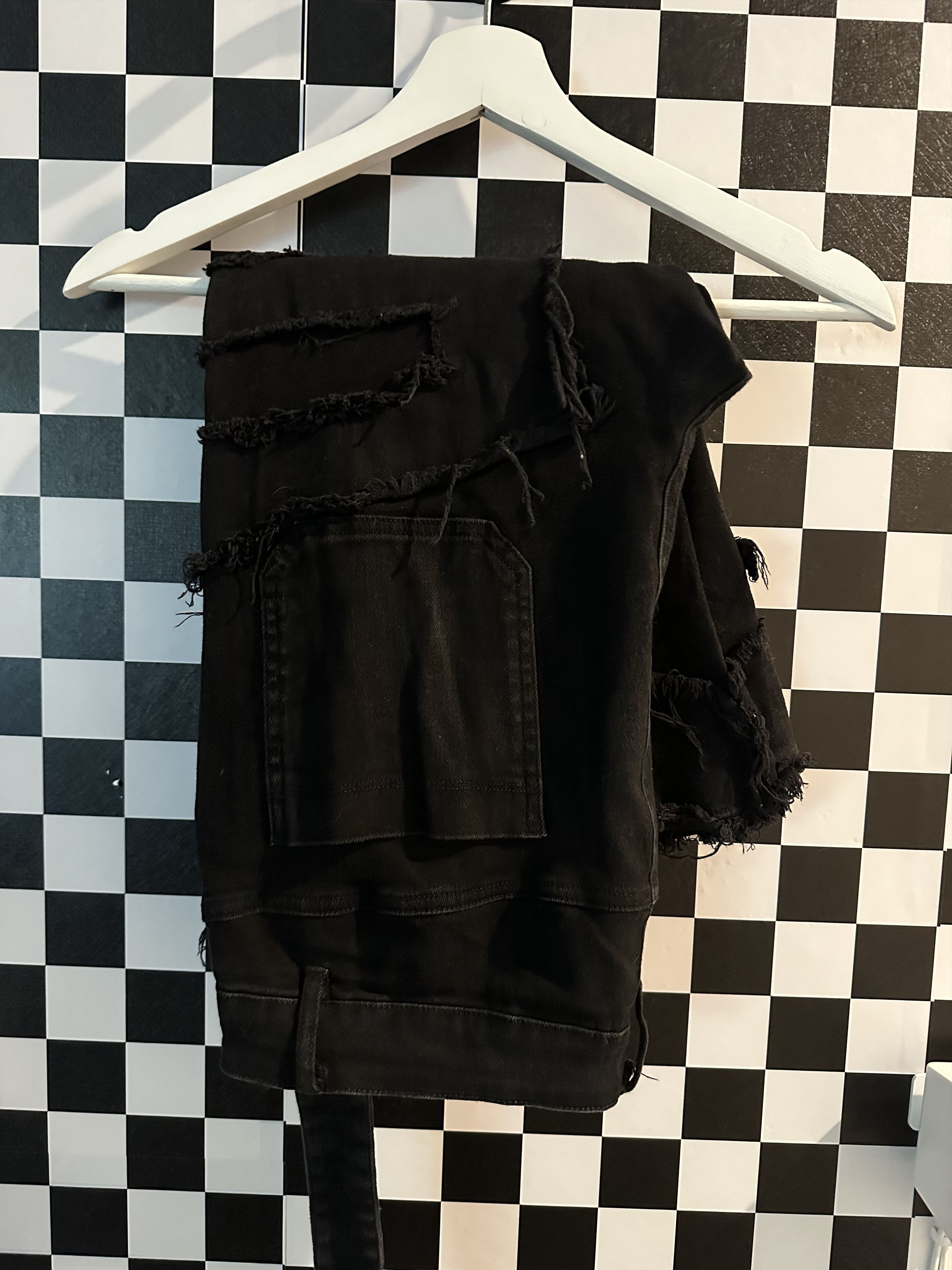 GUAPI RARE 1/100* Obsidian Black Stacked Denim Size US 32 / EU 48 - 2 Thumbnail