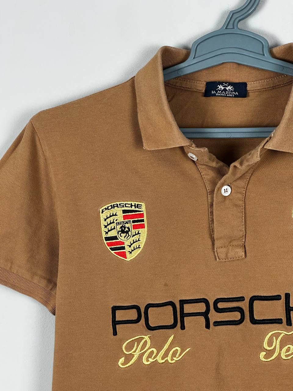 Vintage La Martina Porsche Polo t-shirt mens size M Size US M / EU 48-50 / 2 - 4 Thumbnail