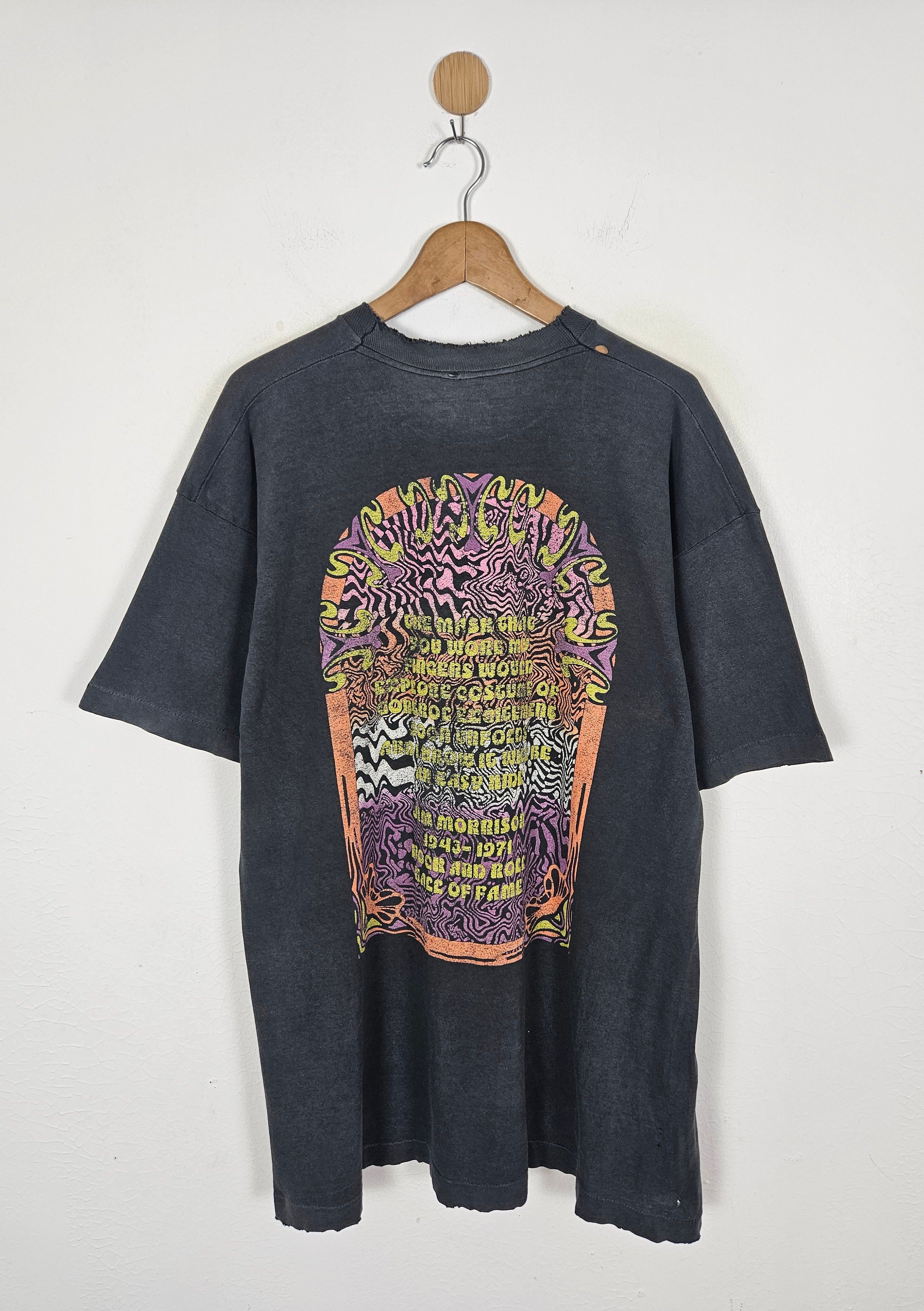 Band Tees × Vintage Vintage 90s The Doors Jim Morrison Stamp shirt Size US XL / EU 56 / 4 - 2 Thumbnail