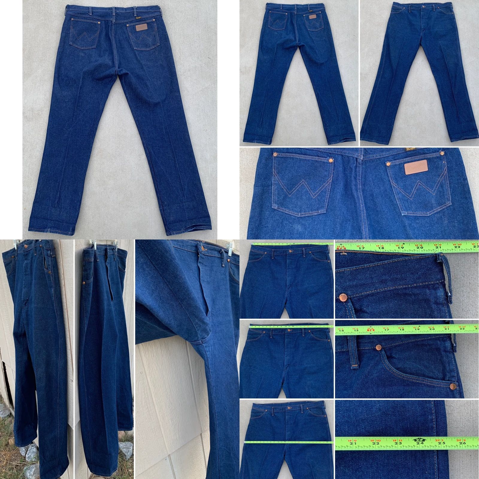 Wrangler VINTAGE Wrangler 13MWZ Jeans Shirt? No. Jeans. Wrangler 13MWZ Kid? No. This is Men. Wrangler Jeans 13MWZ Regular Inseam 34 34 1/4"? Size US 44 / EU 60 - 8 Thumbnail