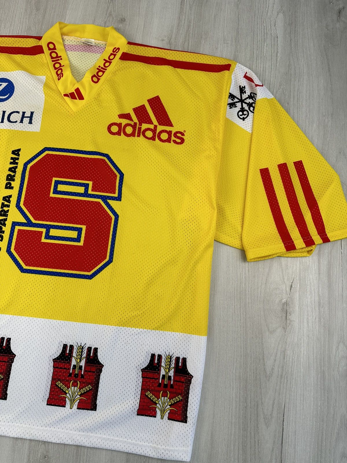 Adidas HC Sparta Praha Adidas Vintage European Hockey Jersey Size US XXL / EU 58 / 5 - 4 Thumbnail