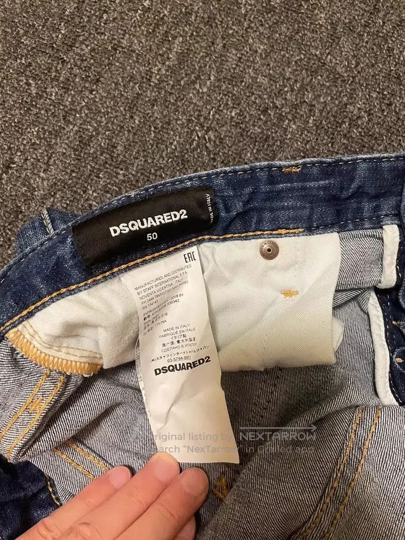 Dsquared2 DSquared2 Slim Fit Stretch Denim Jeans. Size US 34 / EU 50 - 5 Thumbnail