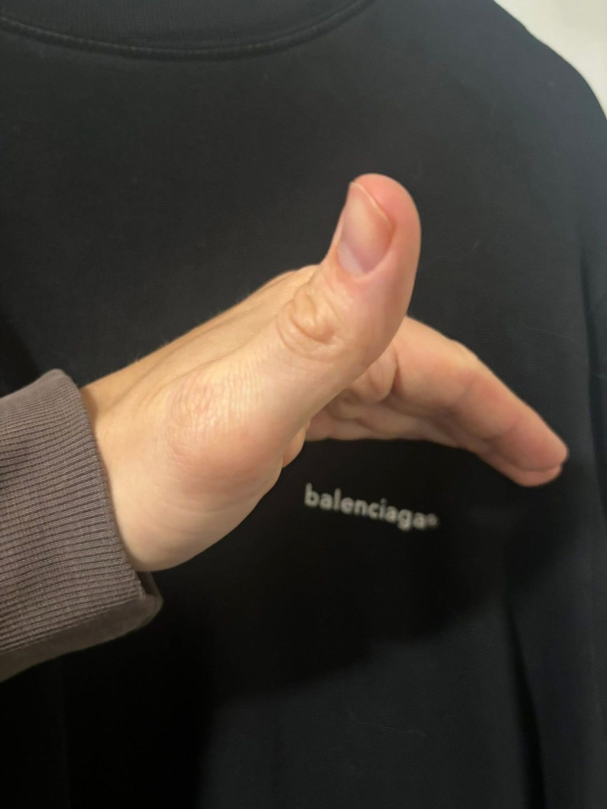 Balenciaga Logo ls Size US M / EU 48-50 / 2 - 4 Thumbnail