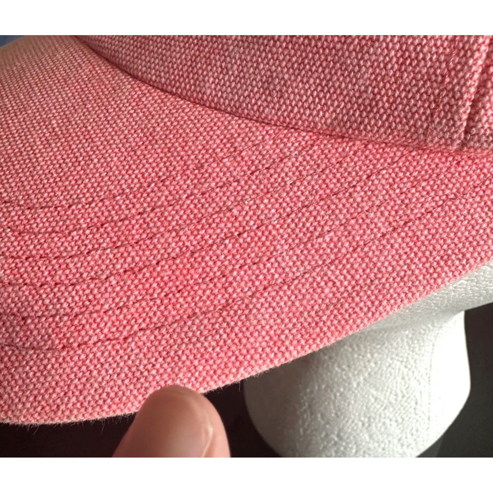 Noah NOAH Core Logo 6-Panel Cap Pink Canvas Hat Cap RARE NWOT Men Baseball Cap Adjustable One Size Cotton Canvas Brand Noah Cap Size ONE SIZE - 3 Thumbnail