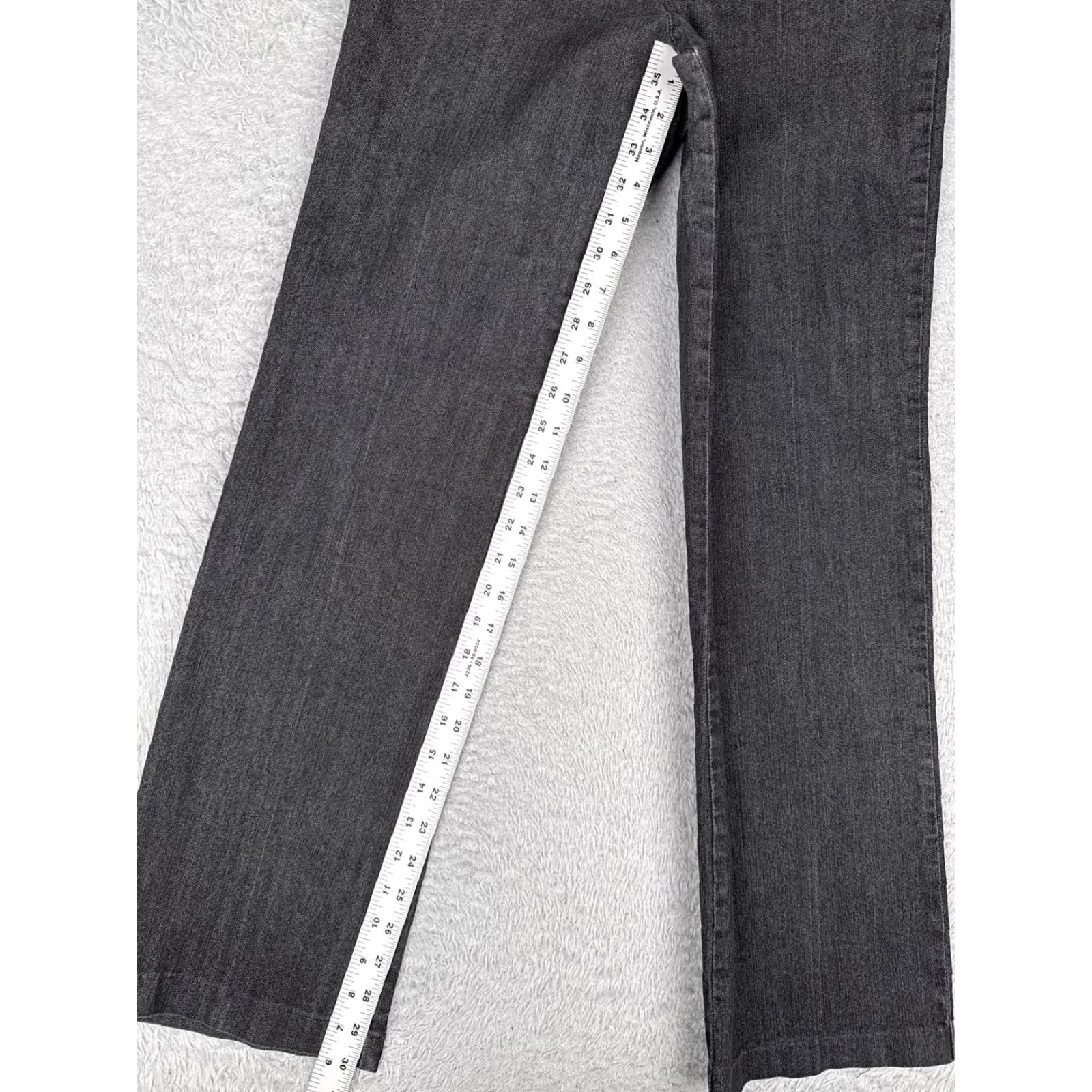 Vintage Maurices Pants Womens 4 Gray Chino Straight Leg Mid Rise Stretch Denim 28x30 Size 27" / US 4 / IT 40 - 7 Thumbnail