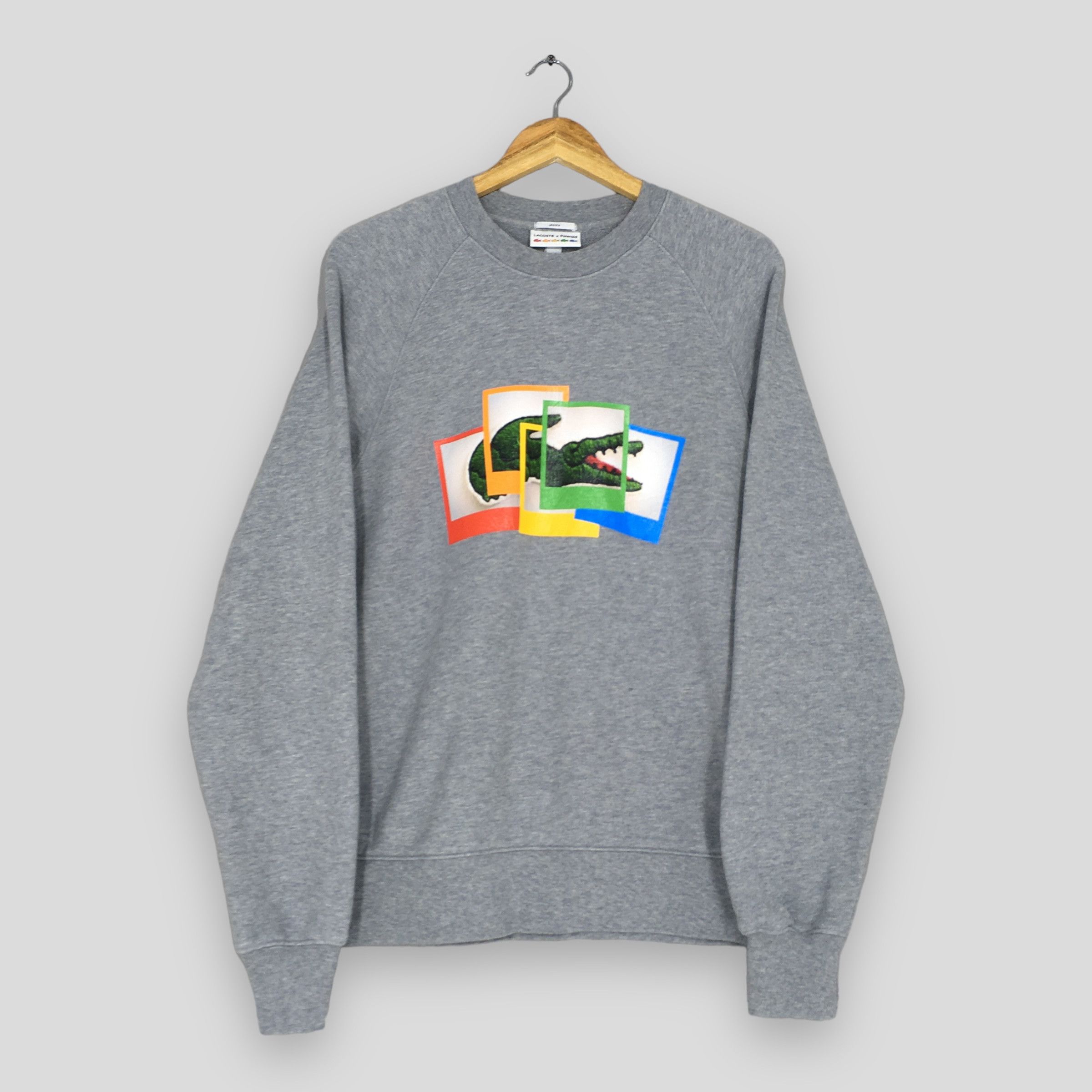 Lacoste Lacoste x Polaroid Gray Sweatshirt Medium big logo Size US M / EU 48-50 / 2 - 1 Thumbnail
