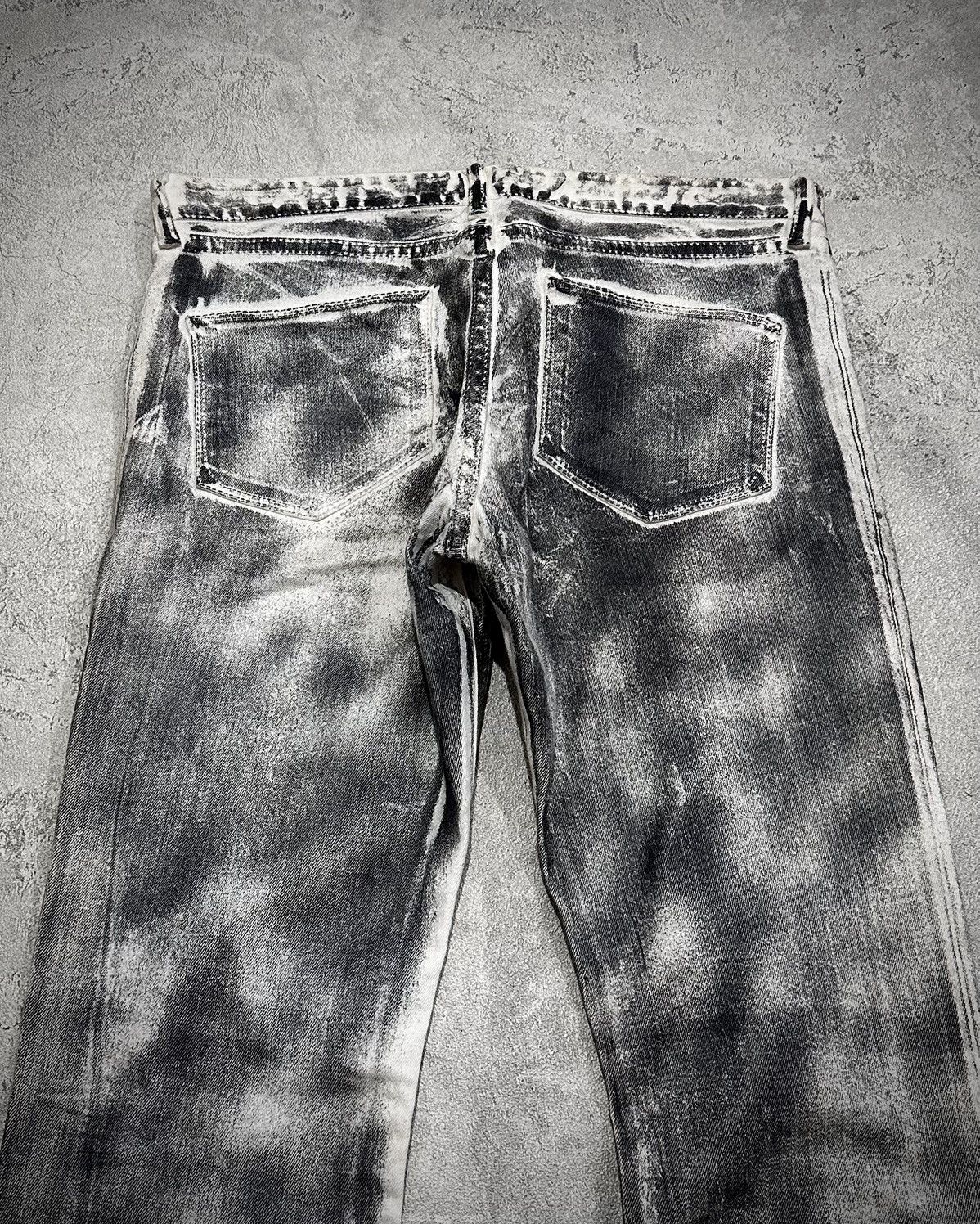 Japanese Brand Fuga Waxed Smoke Slim Jeans Size US 30 / EU 46 - 4 Thumbnail