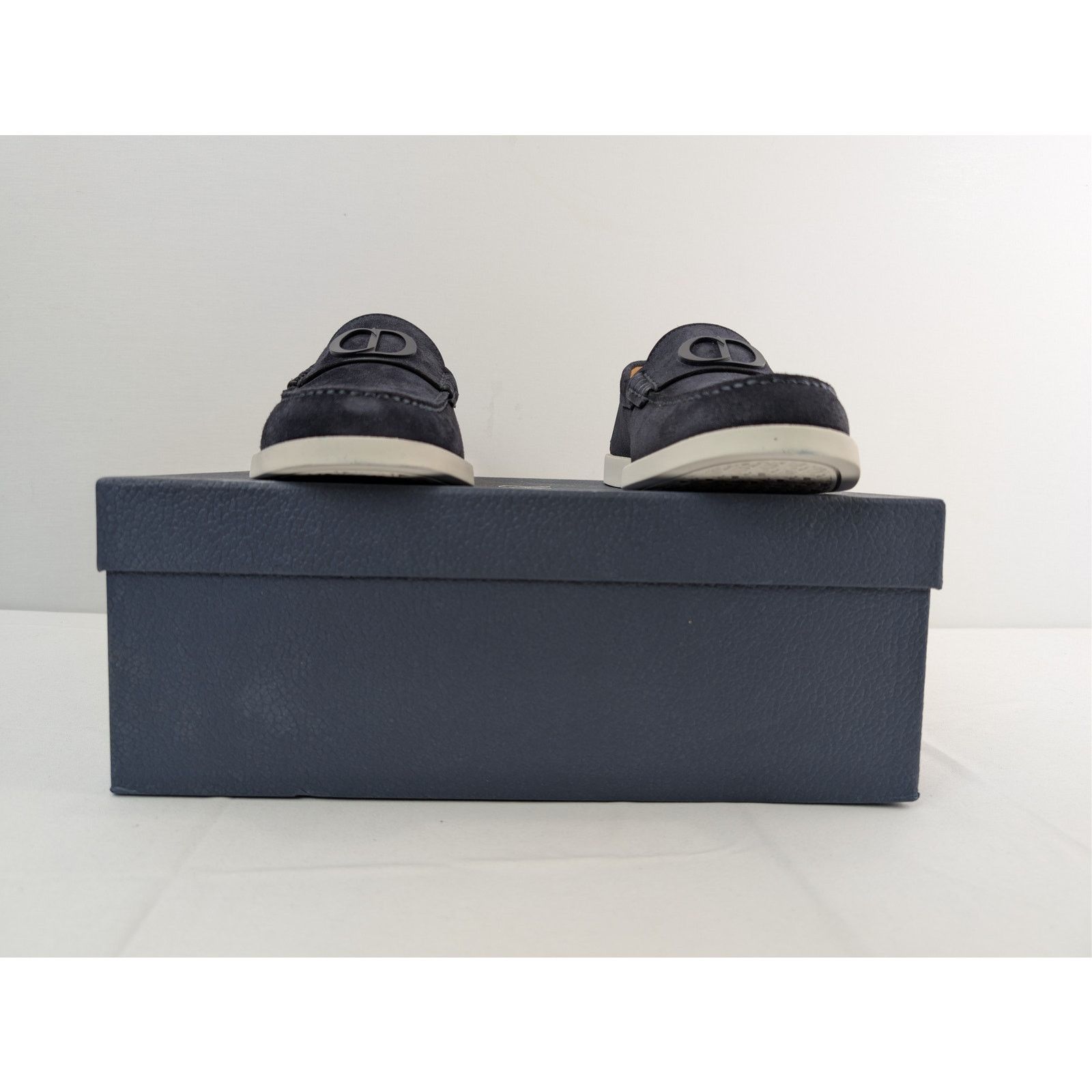 Dior o1rshd1 D'Granville suede Loafers Shoe Boots in navy blue Size US 8 / EU 41 - 17 Thumbnail