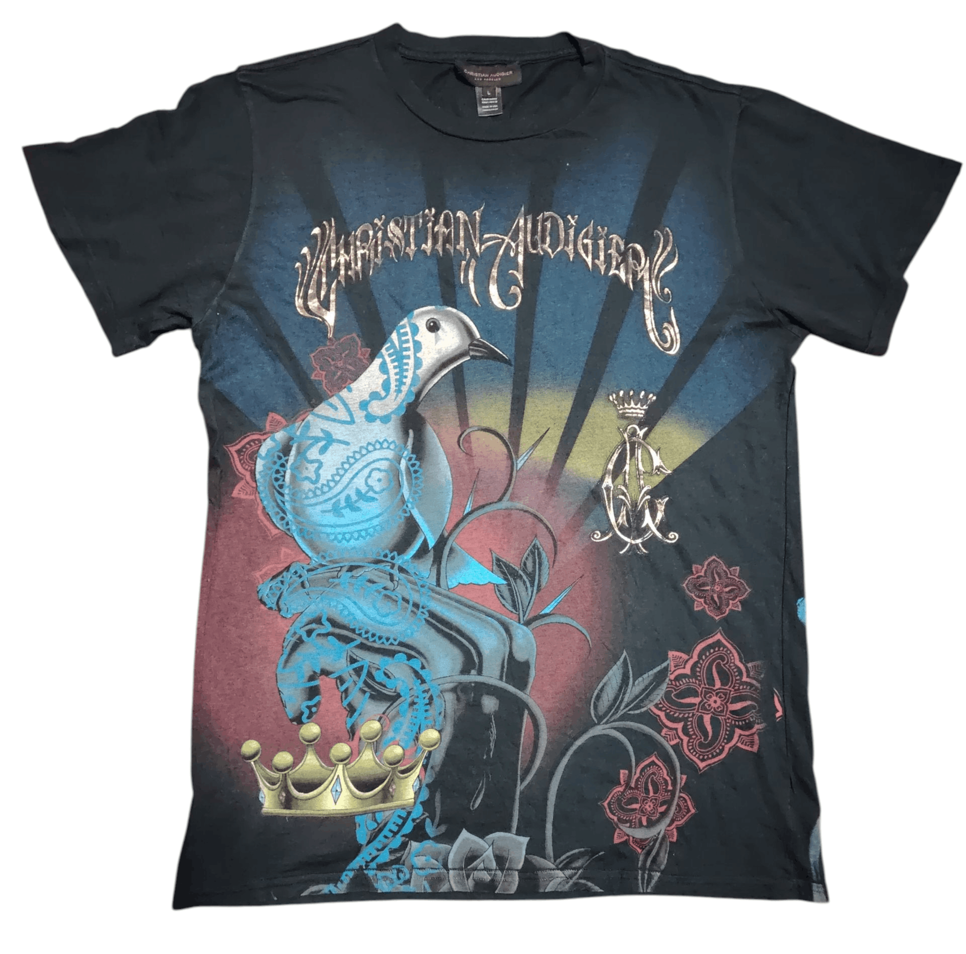 Christian Audigier Christian Audigier Bird t shirt Size US L / EU 52-54 / 3 - 1 Thumbnail