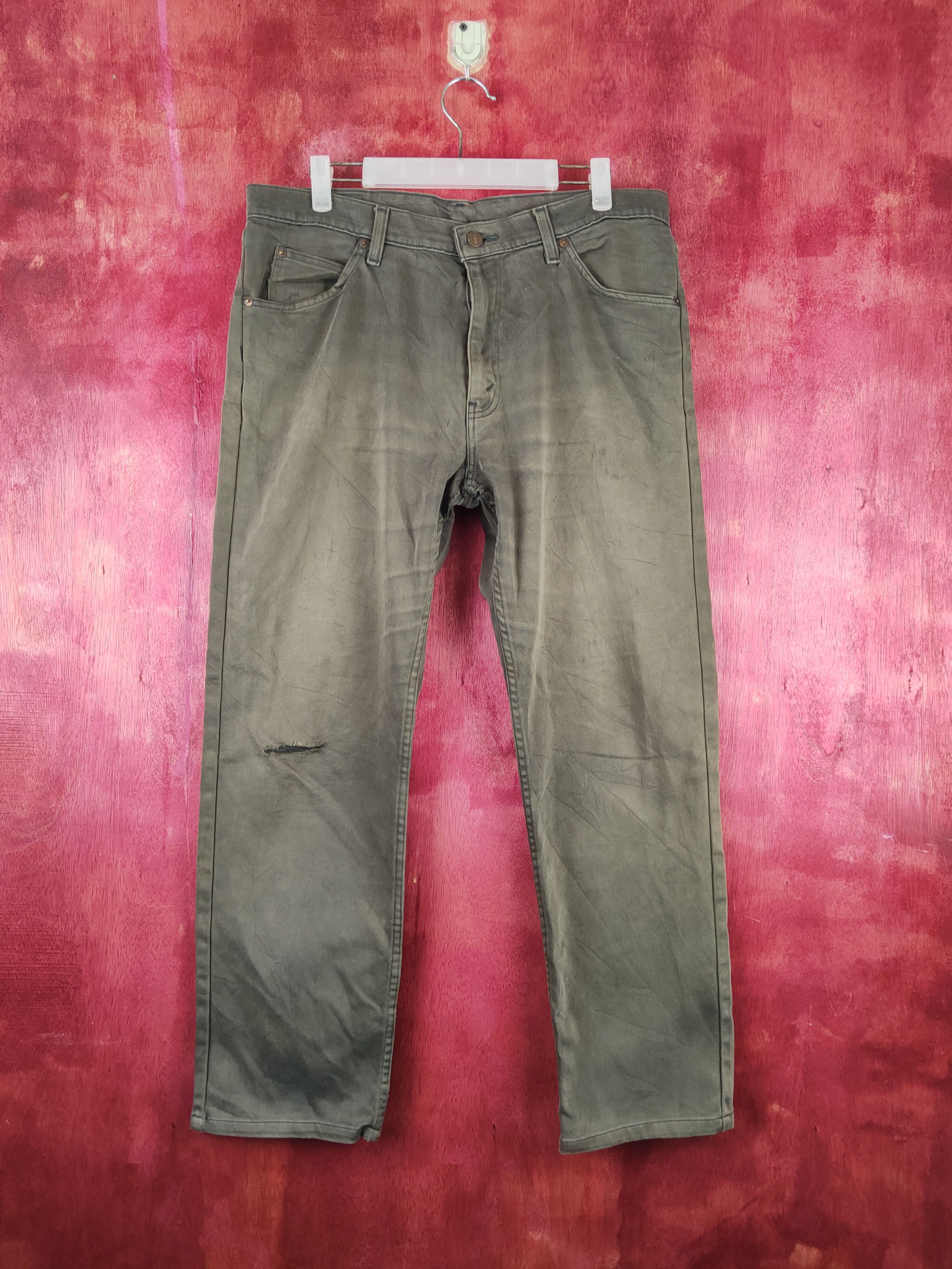 Levi's Brown Faded Ripped Multipocket Casual Pants #S1717