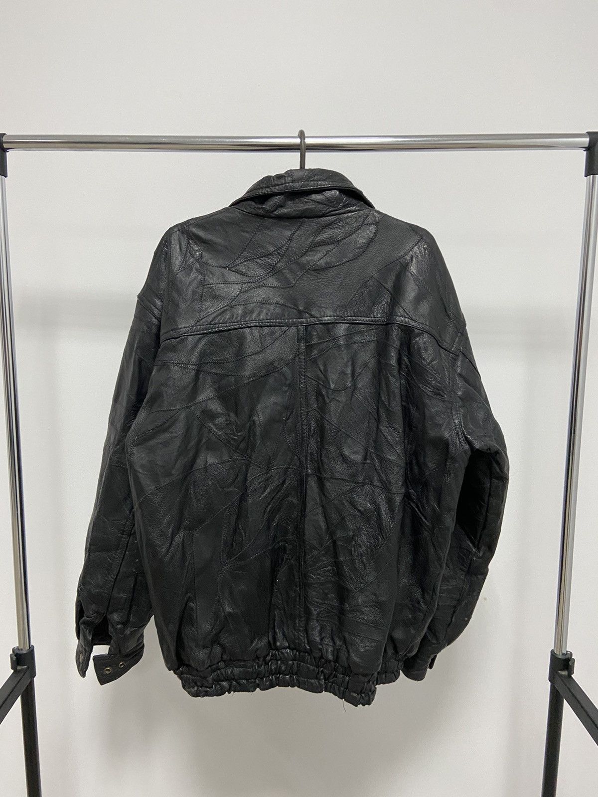 Vintage Vintage Leather Jacket Pig Skin Avant Garde 100% Air Force Size US XL / EU 56 / 4 - 4 Thumbnail