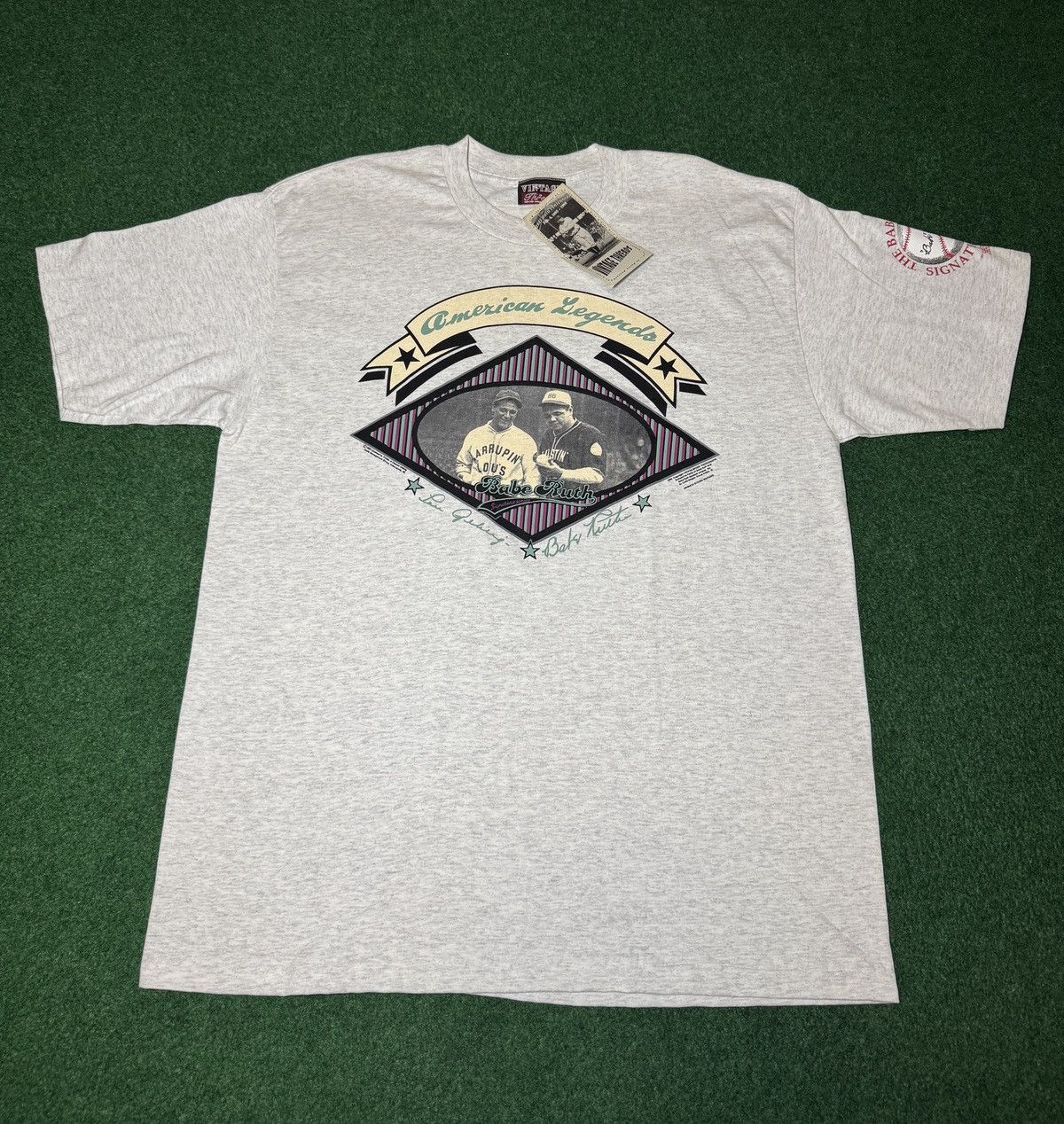 Vintage 90s Babe Ruth Lou Gehrig Vintage Baseball XL T Shirt Size US XL / EU 56 / 4 - 1 Thumbnail