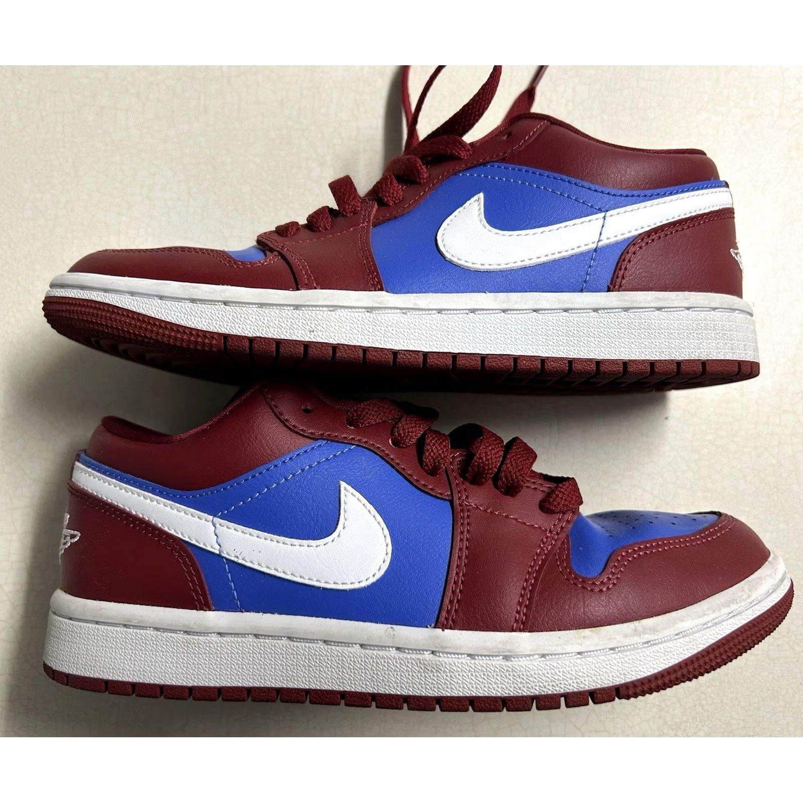 Jordan Brand Nike Jordan 1 Low Pomegranate Medium Blue WOMEN'S Sz 6 DC0774-604 Shoes Low Top Lace Up Multicolor 2021 2022 Air Jordan Sneakers Women Size US 6 / IT 36 - 2 Thumbnail