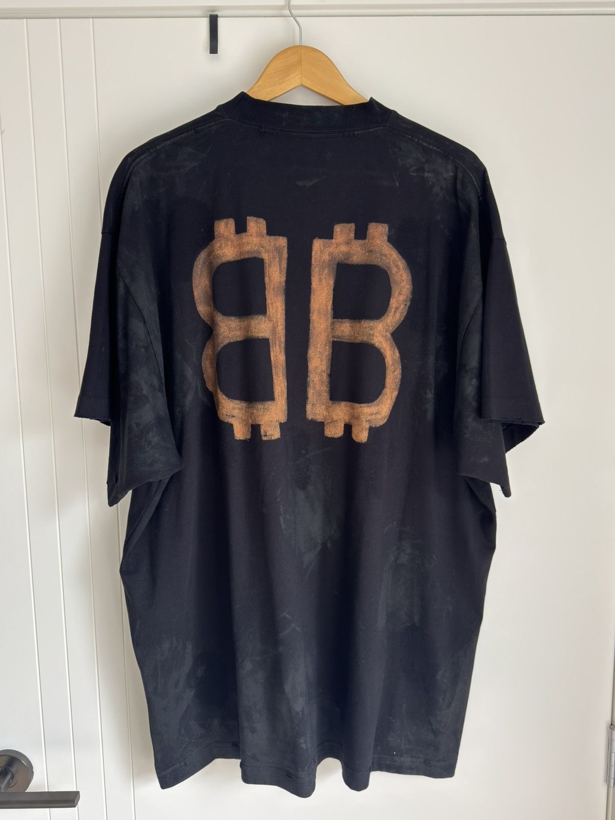 Balenciaga BALENCIAGA CRYPTO BB T-SHIRT Size US L / EU 52-54 / 3 - 2 Thumbnail