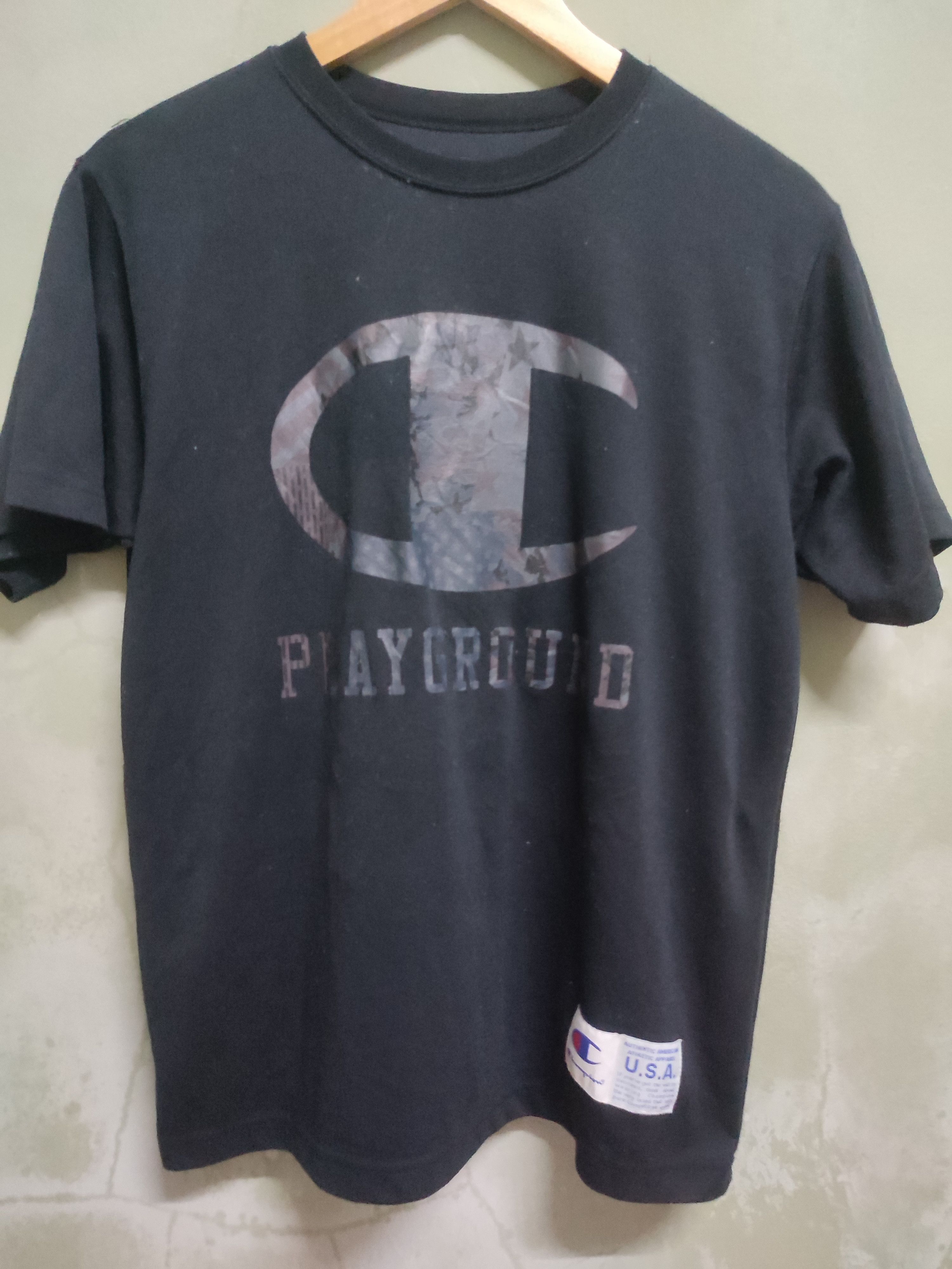Champion Champion x playground rare tshirt Size US M / EU 48-50 / 2 - 1 Thumbnail