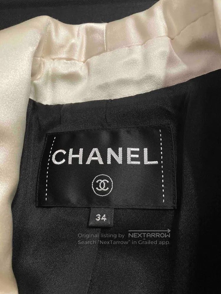 Chanel Chanel Forest series black and white lapel two-pocket jack Size XXS / US 00 / IT 34 - 8 Thumbnail