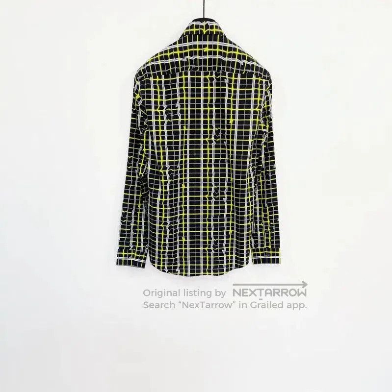Kenzo KENZO Black Cotton Check Long Sleeve Shirt . Size US M / EU 48-50 / 2 - 2 Thumbnail
