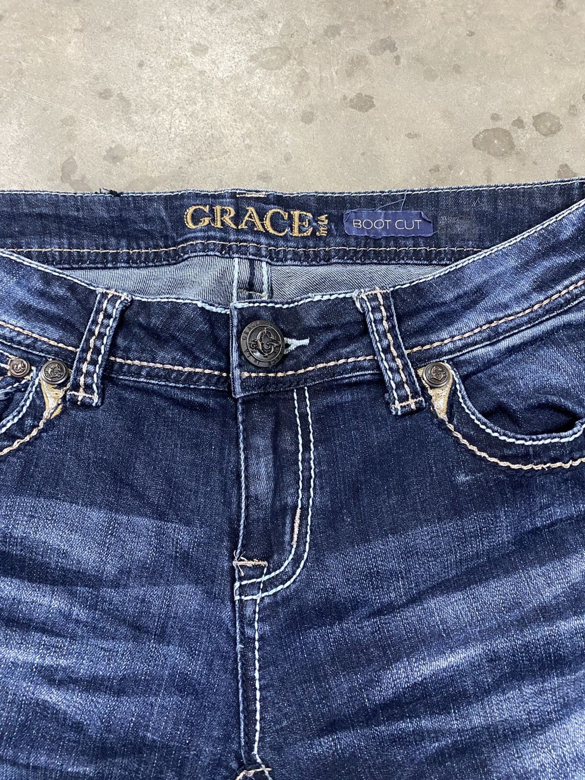 If Six Was Nine Flare Jeans Grace in LA Made in USA @320 Size US 28 / EU 44 - 12 Thumbnail