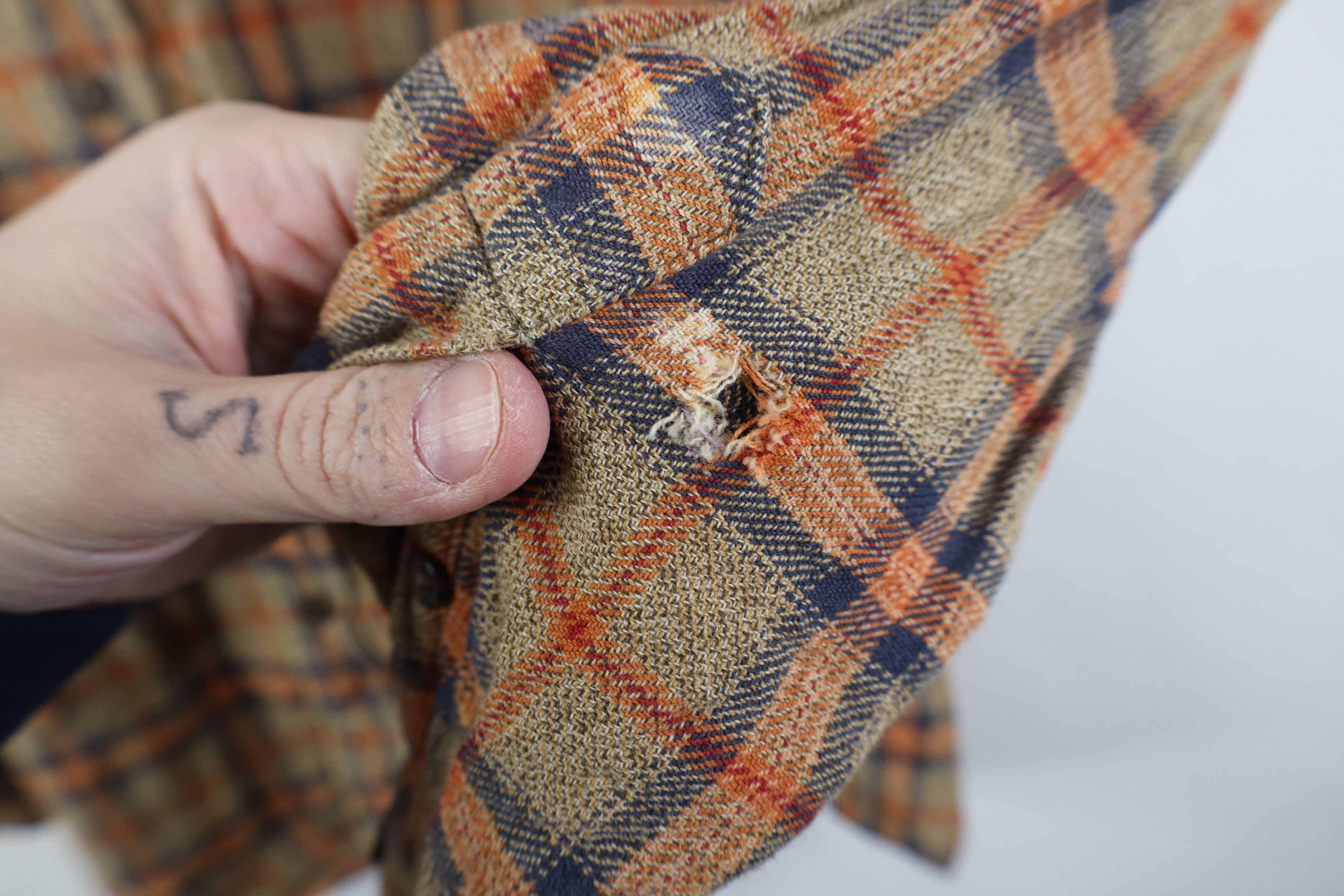Vintage Vintage 90s Streetwear Flannel Collared Button Down Shirt Size US L / EU 52-54 / 3 - 4 Thumbnail