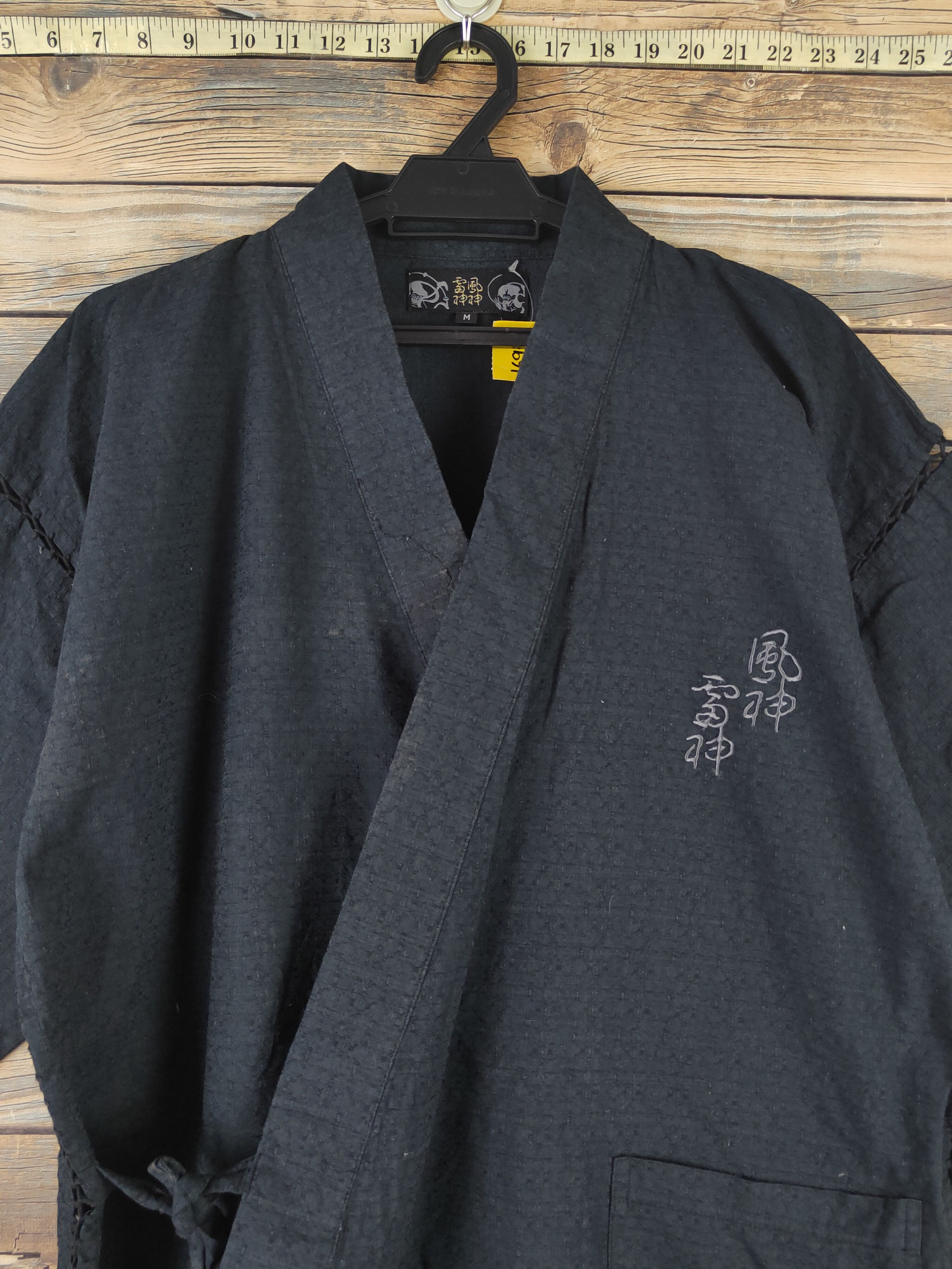 Vintage DL Japan vintage cardigan Black Long Sleeve Kimono # 1693 Size US M / EU 48-50 / 2 - 2 Thumbnail