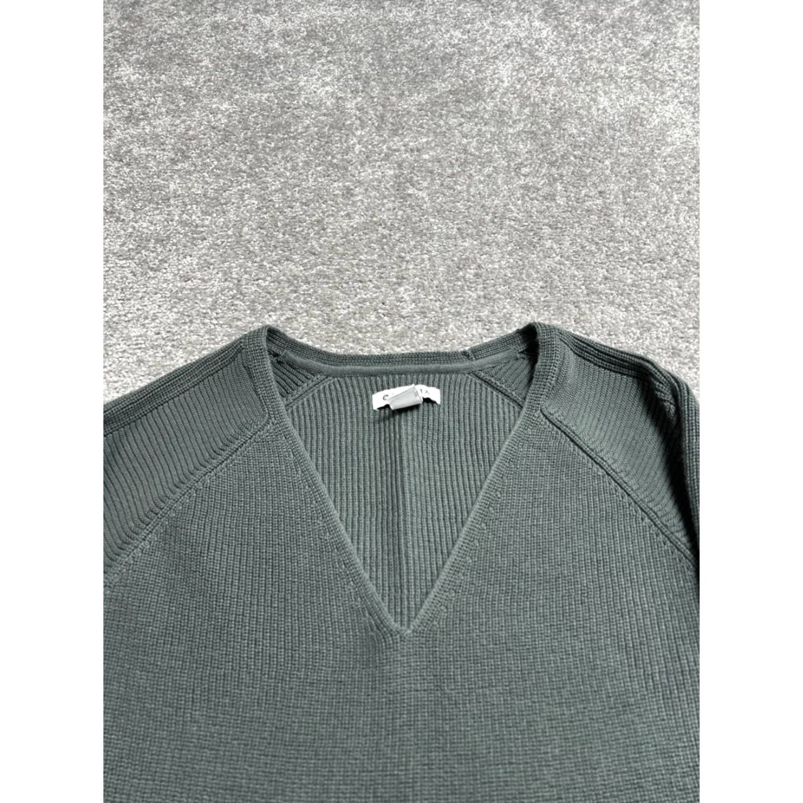 Athleta Athleta Sweater Shirt Womens S Gray Merino Knit V-Neck Pullover Knitwear Lightweight Casual Winter Fall Spring Size S / US 4 / IT 40 - 3 Thumbnail