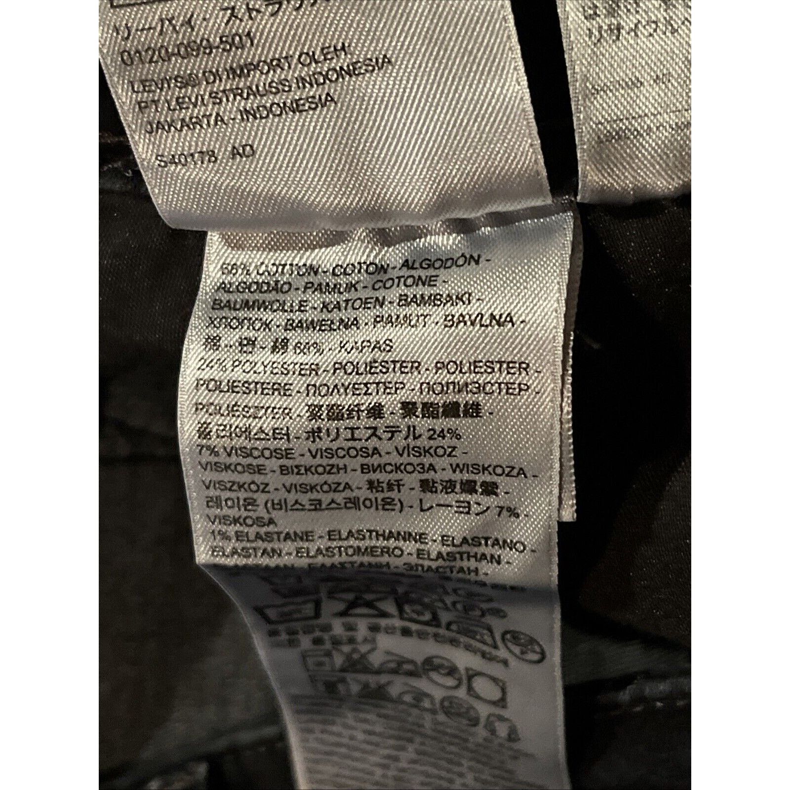 Levi's Levi’s 28x30 Black Denim Bold Curve Skinny Low Rise Jeans Size 28" / US 6 / IT 42 - 13 Thumbnail