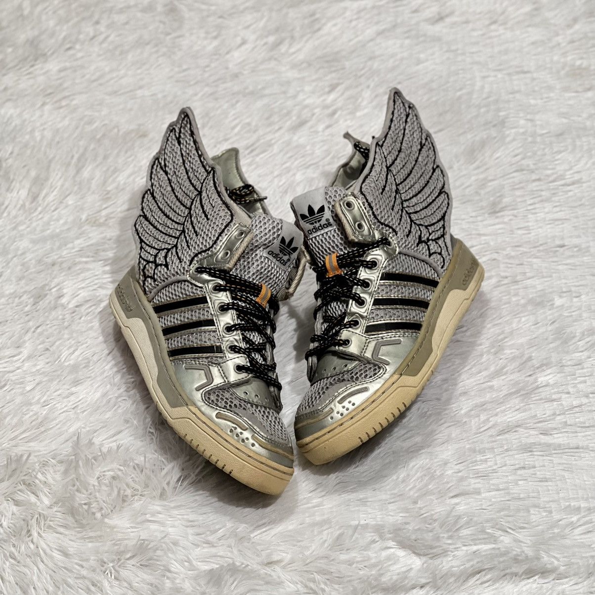 Adidasx Jeremy Scott JS Wings 2.0 Sneaker Metallic Silver